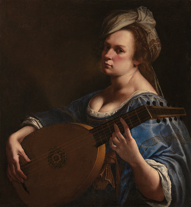 Self Portrait as a Lute Player (c. 1615–18), Artemisia Gentileschi. Wadsworth Atheneum Museum of Art, Hartford