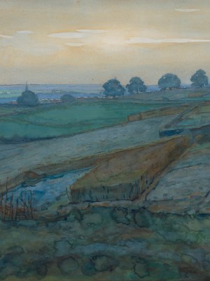 Landscape near Arnhem (1900–01), Piet Mondrian.