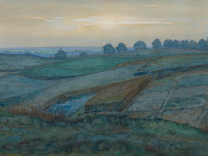Landscape near Arnhem (1900–01), Piet Mondrian.