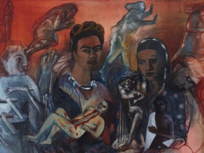 Old Arguments on Indigenism (detail; 1989), Nalini Malani.