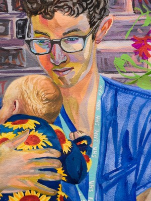 Ryan, Respiratory Doctor in Training (detail; 2020), Aliza Nisenbaum