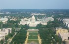 A view of the National Mall and the United States Capitol from the top of the Washington Monument