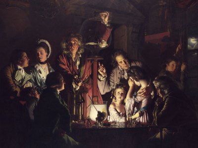 An Experiment on the Bird in an Air Pump (1768), Joseph Wright of Derby. National Gallery, London