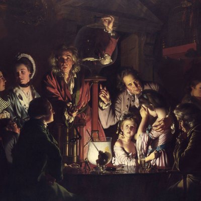 An Experiment on the Bird in an Air Pump (1768), Joseph Wright of Derby. National Gallery, London
