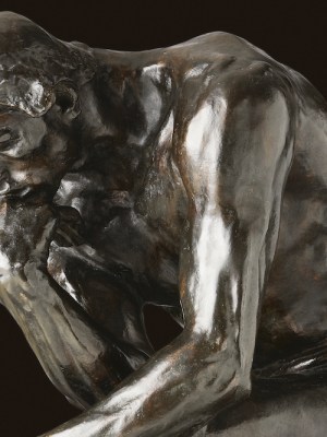 The Thinker (detail; 1880/82), Auguste Rodin.