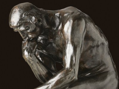 The Thinker (detail; 1880/82), Auguste Rodin.