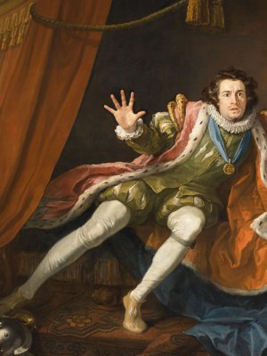 David Garrick as Richard III (detail; c. 1745), William Hogarth. Walker Art Gallery.