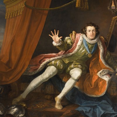 David Garrick as Richard III (detail; c. 1745), William Hogarth. Walker Art Gallery.