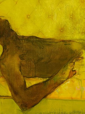 Blessed Are Those Who Mourn (Breonna! Breonna!) (detail; 2020), Jennifer Packer. Private collection.