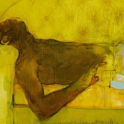 Blessed Are Those Who Mourn (Breonna! Breonna!) (detail; 2020), Jennifer Packer. Private collection.