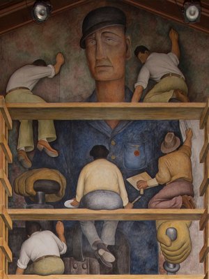 The Making of a Fresco Showing the Building of a City (1931), at the San Francisco Art Institute.