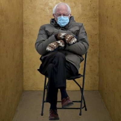 Bernie Sanders in Wolfgang Laib’s ‘Where have you gone – where are you going?’ (via Phillips Collection)