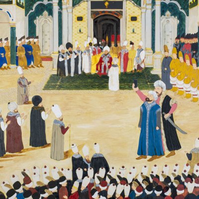 Sultan’s Accession to the Throne Ceremony with Drone (detail; 2018), Halil Altindere.