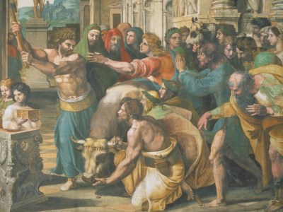 The Sacrifice at Lystra (detail; 1515–16), Raphael.