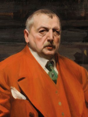 Self-portrait in Red (detail; 1915), Anders Zorn. Zornmuseet, Mora