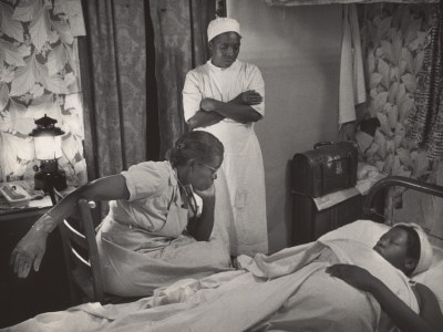 Untitled (from Nurse Midwife) (detail; 1951), W. Eugene Smith