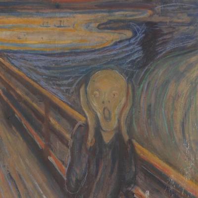 The Scream (detail; 1893), Edvard Munch.