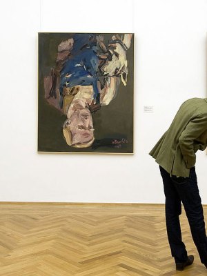 Upside down, you’re turning me… paintings by Georg Baselitz at the Albertinum in Dresden.