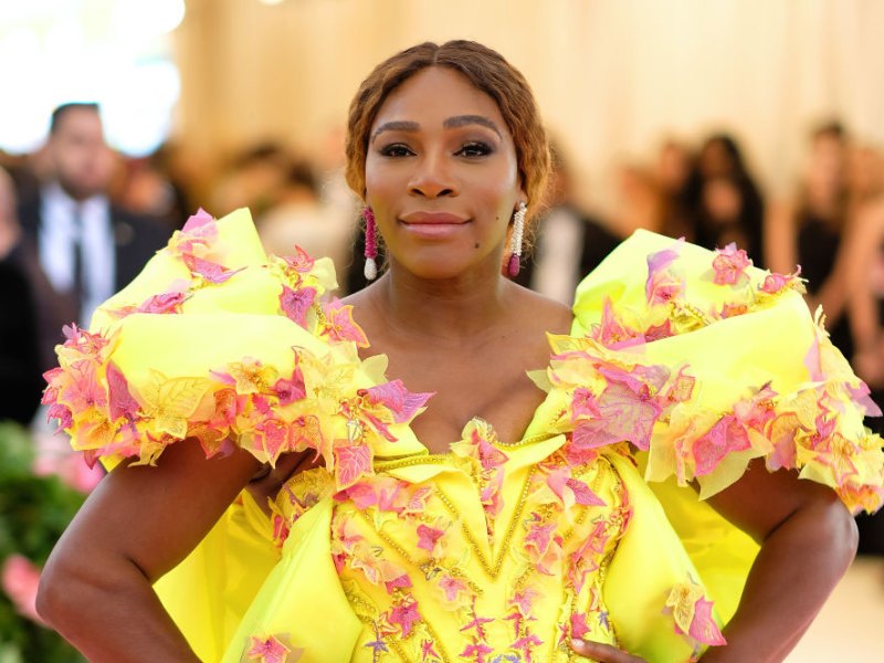 Having a ball: Serena Williams at the Met Gala in 2019.