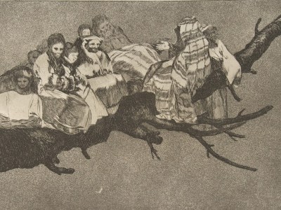 Plate 3 from the 'Disparates': Ridiculous Folly (c. 1815–19), Francisco de Goya.