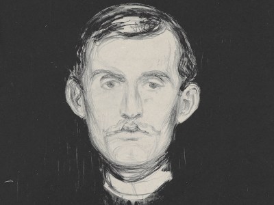 Self-Portrait (detail; 1895), Edvard Munch.