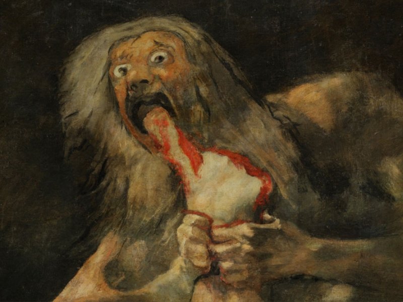 Saturn (1820–23), Francisco de Goya. Museo del Prado, Madrid