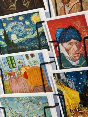 The mail gaze: museum postcards in Amsterdam.