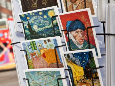 The mail gaze: museum postcards in Amsterdam.