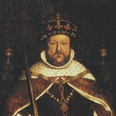 Crowning Glory? Henry VIII wearing the lost Tudor crown in a portrait by Hans Holbein.