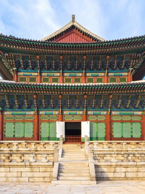 A room with a view: upon arriving in Seoul, art critic Andrew Russeth quarantined in a hotel room with views of landmarks including Gyeongbokgung Palace.