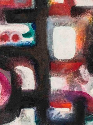 Talisman rojo (detail; 1967), Ahmed Cherkaoui.