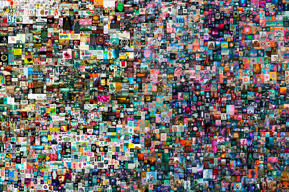 Everydays: The First 5,000 Days (detail; 2021), Beeple. Courtesy Christie’s