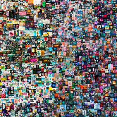 Everydays: The First 5,000 Days (detail; 2021), Beeple. Courtesy Christie’s