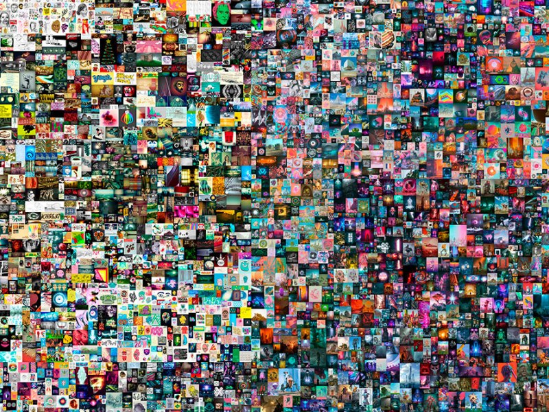 Everydays: The First 5,000 Days (detail; 2021), Beeple. Courtesy Christie’s