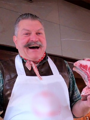 Steak night: Dario Cecchini grills a rib-eye, inspired by a still life by Jacopo Chimenti