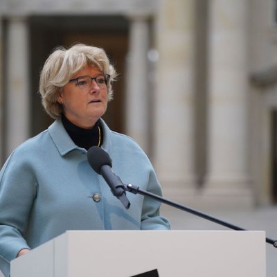 German culture minister Monika Grütters at the Humboldt Forum in Berlin.