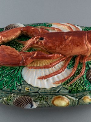 Lobster Dish, designed in 1868 by Matilda Charsley, made in 1869 by Minton & Co.