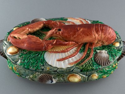 Lobster Dish, designed in 1868 by Matilda Charsley, made in 1869 by Minton & Co.