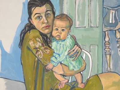 Nancy and Olivia (detail; 1967), Alice Neel. Collection of Diane and David Goldsmith.