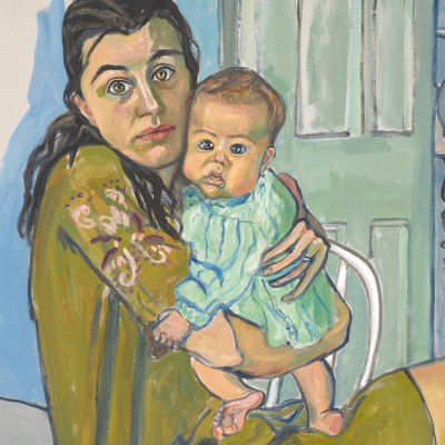 Nancy and Olivia (detail; 1967), Alice Neel. Collection of Diane and David Goldsmith.