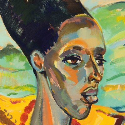 Congo Woman (detail; 1942), Irma Stern.
