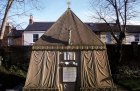 The tomb of Richard and Isabel Burton at the church of St Mary Magdalen, Mortlake, built 1891.