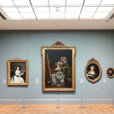 Installation view of Gallery 616, ‘Paris in the Early Eighteenth Century’, at the Metropolitan Museum of Art, New York