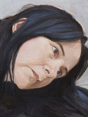 Untitled (lockdown portrait) (detail; 2020), Gillian Wearing.