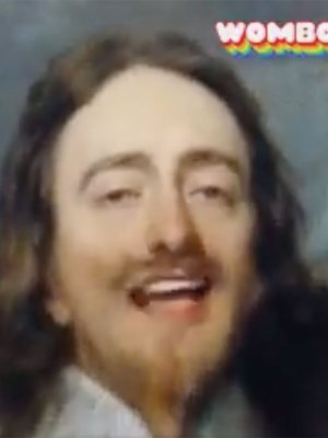 Jaw-dropping: Charles I singing along to Gloria Gaynor, courtesy of Wombo.ai (and the pairing skills of Twitter user @oldnorthroad)