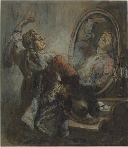 Actor Posing in Front of a Mirror (1870s?), Honoré Daumier. National Gallery of Art, Washington, D.C.