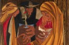 Panel 28 (detail; 1956) from Struggle: From the History of the American People, (1954–56), Jacob Lawrence.
