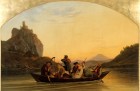 Ferry at the Schreckenstein Castle (1837), Ludwig Richter.