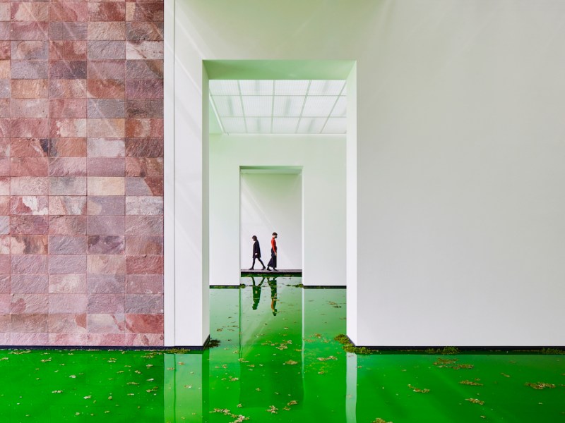 Installation view of ‘Olafur Eliasson: Life’ at the Fondation Beyeler, Riehen, 2021.