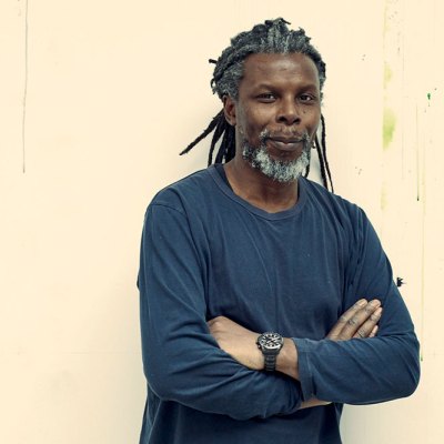 Hurvin Anderson in his studio.